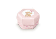 Scotton Scatola Esagono Little Bear 60 X 40 Mm Rosa 10 Pz
