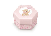 Scotton Scatola Esagono Little Bear 80 x 55 Mm Rosa 10 Pz