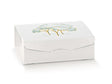 Scatola regalo Scotton Intrecci Verde stampa caldo 7×7×3 cm per bomboniere e gioielli. CONF 10 PZ Montaggio rapido, design elegante. ean 8007402372065