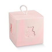 Scotton Scatola In Orsetto con Cordino 100 x 100 x 100 Mm Rosa 10 Pz