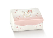 Scotton Gift Scatola Portaconfetti 70 x 70 x 30 Mm Babby Orsetto Rosa 10 Pz