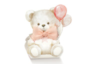 Scotton Scatola Portaconfetti 60 x 45 x 110 Mm Baby Orsetto Rosa Palloncini 10 Pz