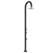 SINED Luna Alu Grigia Led Doccia In Alluminio Doppio Attacco Dacqua Con Soffione Iswitch Led Grigio