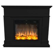 SINED Mpc Camino Pienza Caminetto Da Terra Composto Da Cornice e Bruciatore Elettrico 1500w Nero