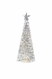 Sompex Glamor Lampada Decorativa Natale H 28 Cm Argento
