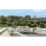 talenti talenti salotto lisa set sofa 2 poltrone armchair e tavolo caffe d85 bianco