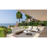 talenti talenti salotto tess set sofa 2 poltrone living e tavolo caffe d60 bianco