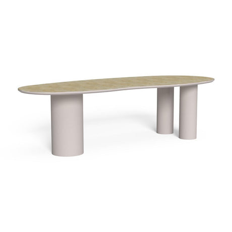 talenti talenti tavolo rettangolare james 260 x 105 cm bianco beige