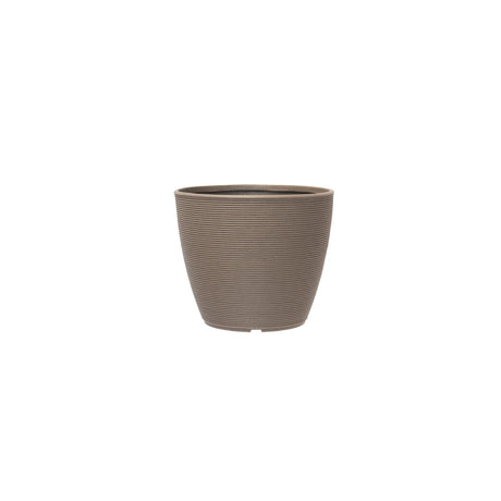 Fioriera da esterno 38×38×H32 cm Sand sabbia, texture Dot, plastica riciclata 100%. Resistente da −30° a +60°C ean 8051560187153