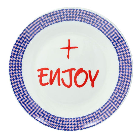 tognana tognana piatto dessert enjoy good vibes d 205 cm new bone china viola ean 8056444538618