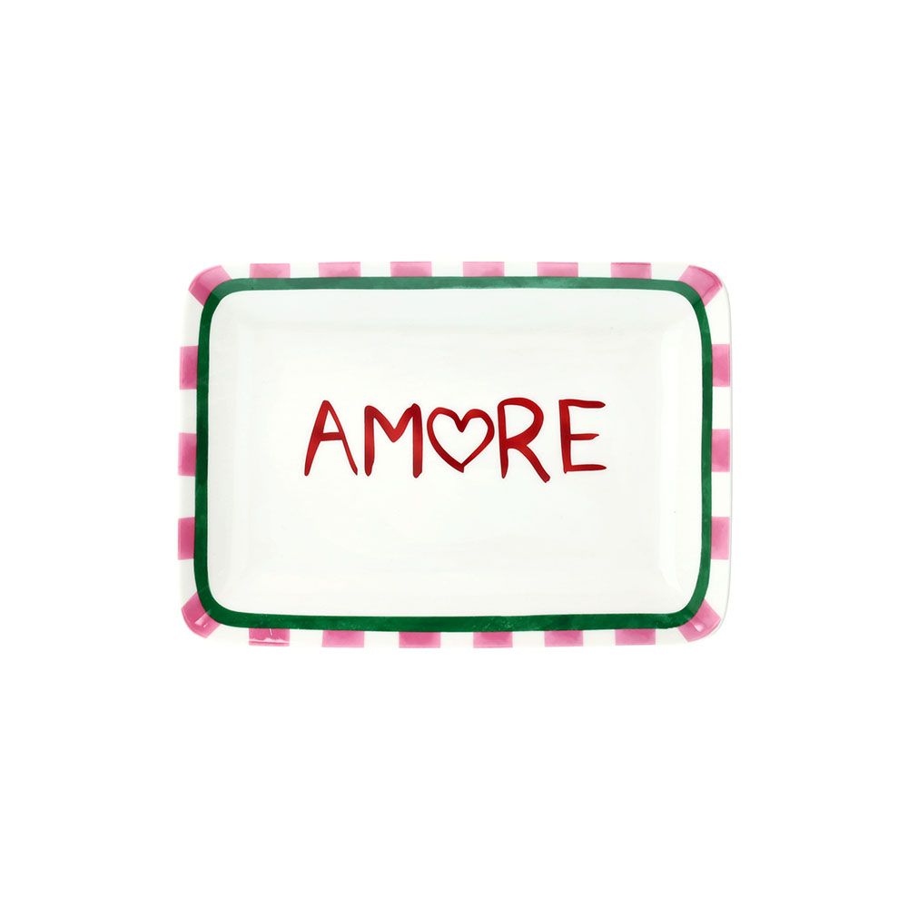 tognana tognana piatto rettangolare amore 23 x 16 cm viva litalia new bone china multicolor ean 8056444556117