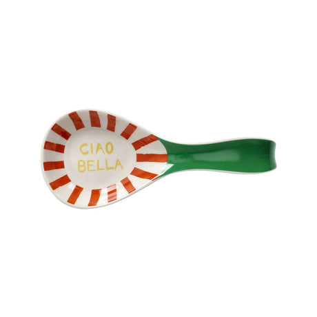 tognana tognana poggia mestolo ciao bella 23 cm viva litalia new bone china verde ean 8056444556056