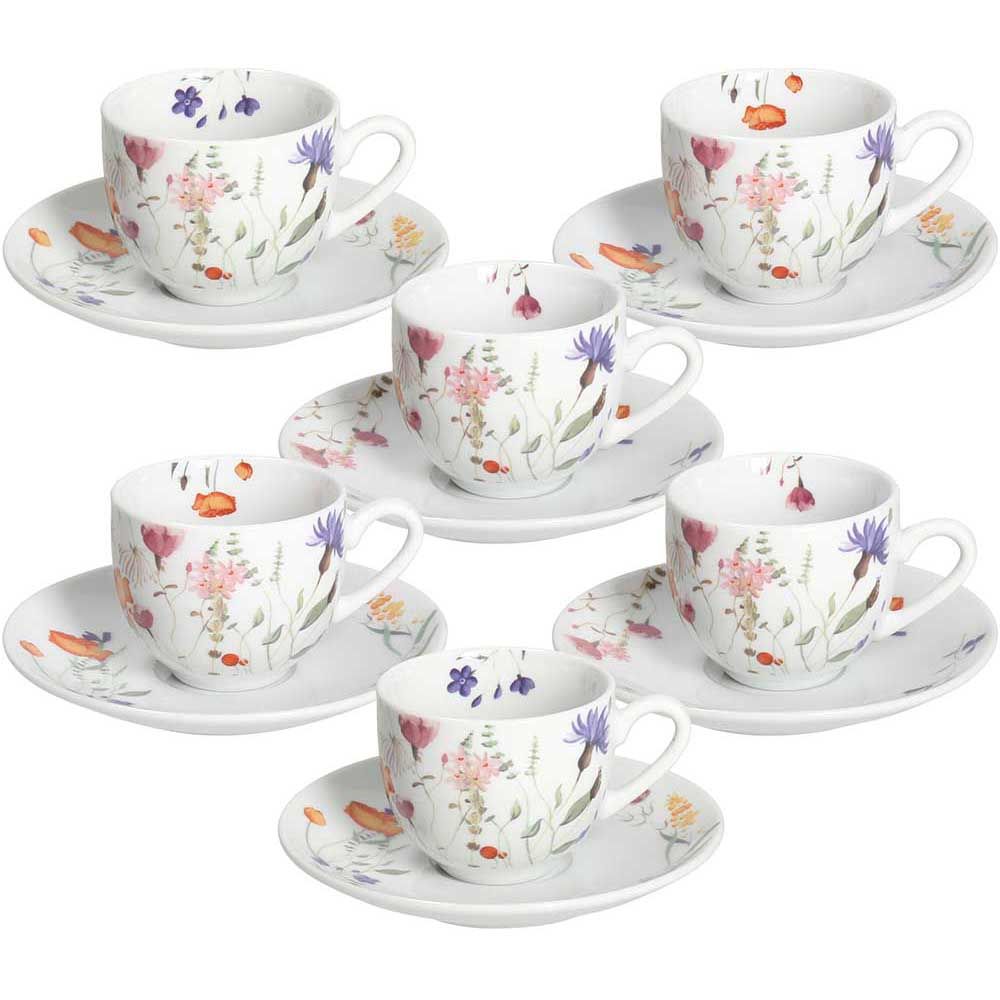 tognana tognana servizio 6 tazze caffe atollo flora 100 cc porcellana multicolor ean 8056444395945
