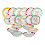 tognana tognana servizio tavola 18 pz moon viva litalia porcellana multicolor ean 8056444556353