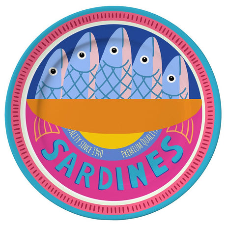 tognana tognana sottopiatto sardiness serving summer time 33 cm decorativo polipropilene multicolor ean 8056444537468