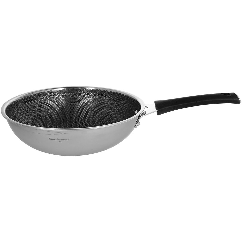 Tognana Tognana Wok mit 1 Griff, 28 cm, Luxury Design-Serie, Edelstahl, EAN 8056444040104