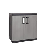 toomax toomax armadio 2 ante garage mega antracitegrigio tortora mobile con ripiani regolabili multiuso ean 8009371022040