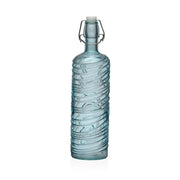 Versa Bottiglia Vetro D 8,2 Cm H 30,6 Cm 1.000 Ml Turchese
