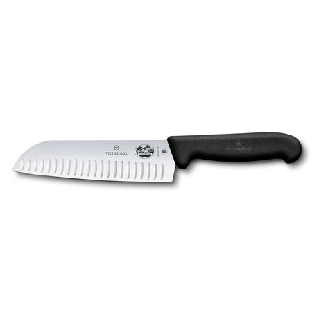 victorinox victorinox coltello santoku alveolato lama 17 cm manico fibrox nero ean 7611160060044
