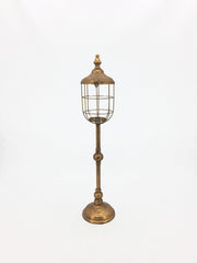 Vimin Box Lampioncino Semplice Portacandela D 17,5 Cm H 81 Cm Oro