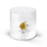 wd lifestyle wd lifestyle bicchiere vetro borosilicato cc 250 ml decoro pesce oro ean 8053300579440