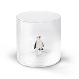 wd lifestyle wd lifestyle bicchiere vetro borosilicato cc 250 ml decoro pinguino ean 8055035680538