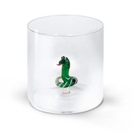 wd lifestyle wd lifestyle bicchiere vetro borosilicato cc 250 ml decoro serpente ean 8055035681481