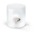 wd lifestyle wd lifestyle bicchiere vetro borosilicato cc 250 ml decoro topo ean 8055035681511