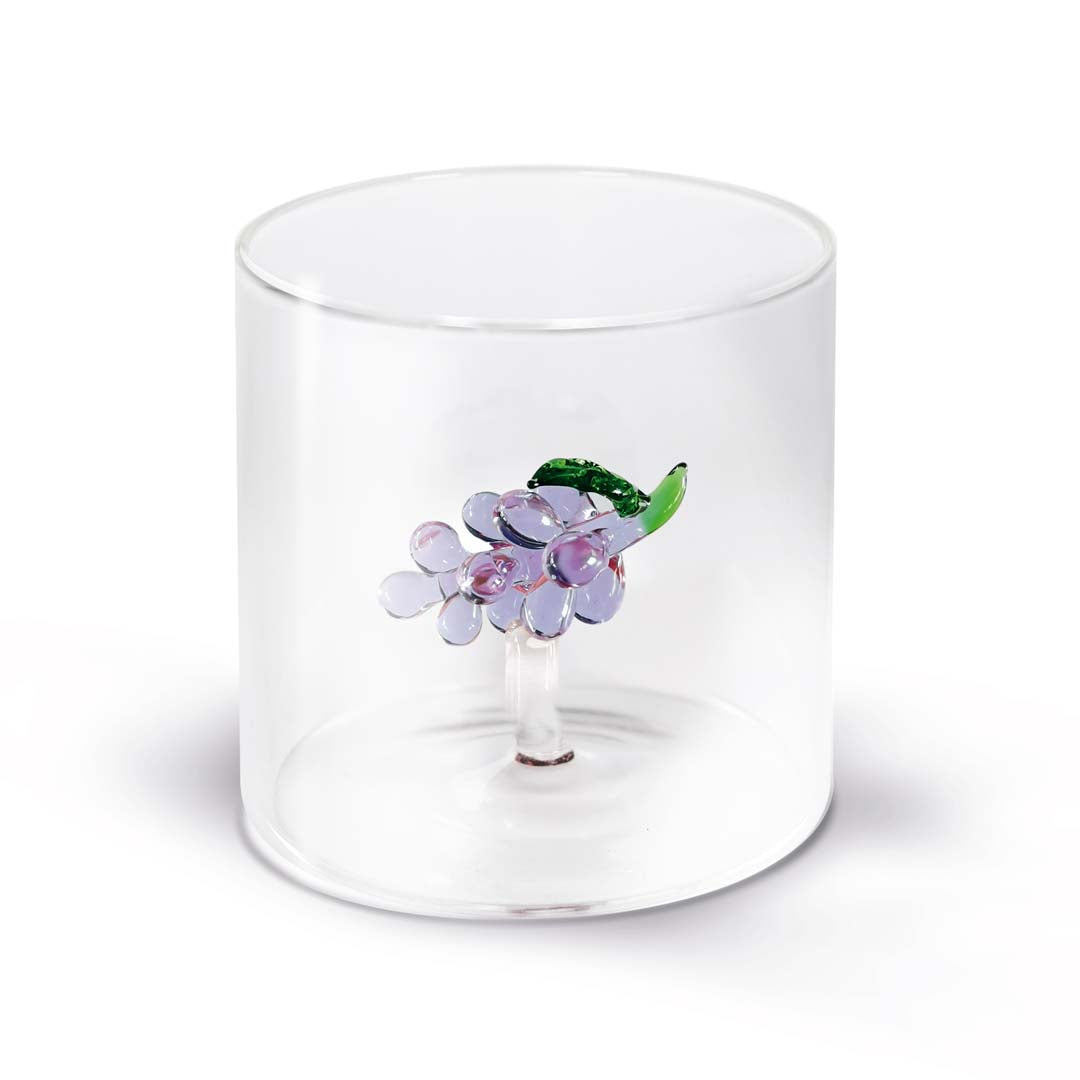 wd lifestyle wd lifestyle bicchiere vetro borosilicato cc 250 ml decoro uva ean 8053300572854