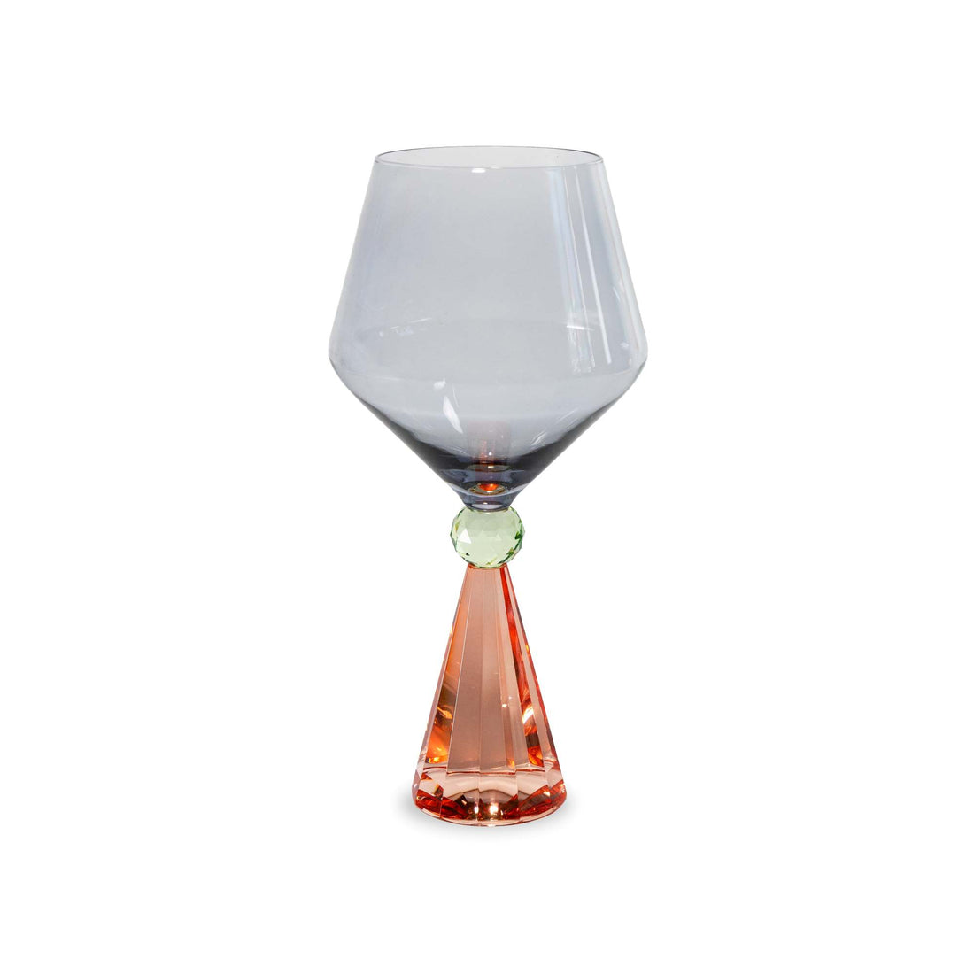wd lifestyle wd lifestyle calice per gin tonic in verto base effetto diamante pesca grigio ean 8055035683980