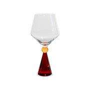WD LifeStyle Calice per Gin Tonic in Verto Base Effetto Diamante Rosso