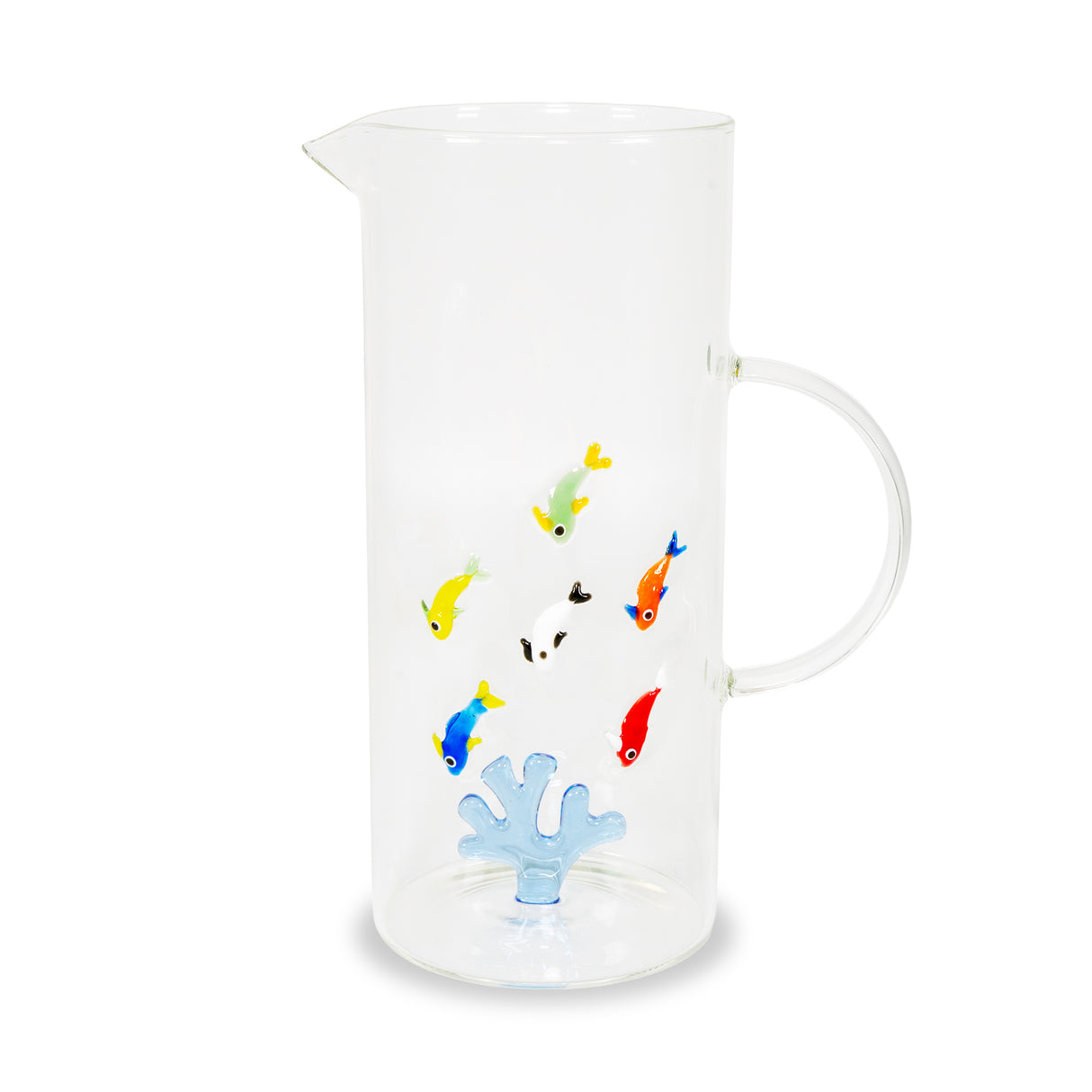 wd lifestyle wd lifestyle caraffa in vetro 13 lt decoro corallo e pesci ean 8055035685168