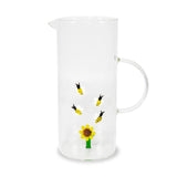 wd lifestyle wd lifestyle caraffa in vetro 13 lt decoro girasole e api ean 8055035685151