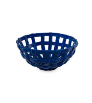 WD LifeStyle Cestino Centrotavola in Stoneware Blu