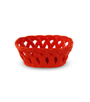 WD LifeStyle Cestino Centrotavola in Stoneware Rosso