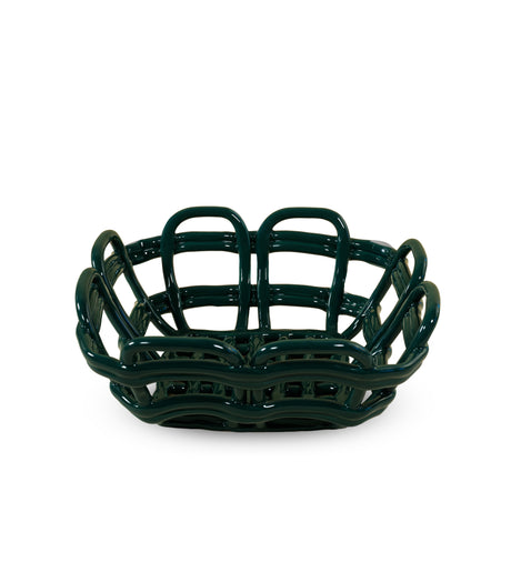 wd lifestyle wd lifestyle cestino centrotavola in stoneware verde ean 8055035683775