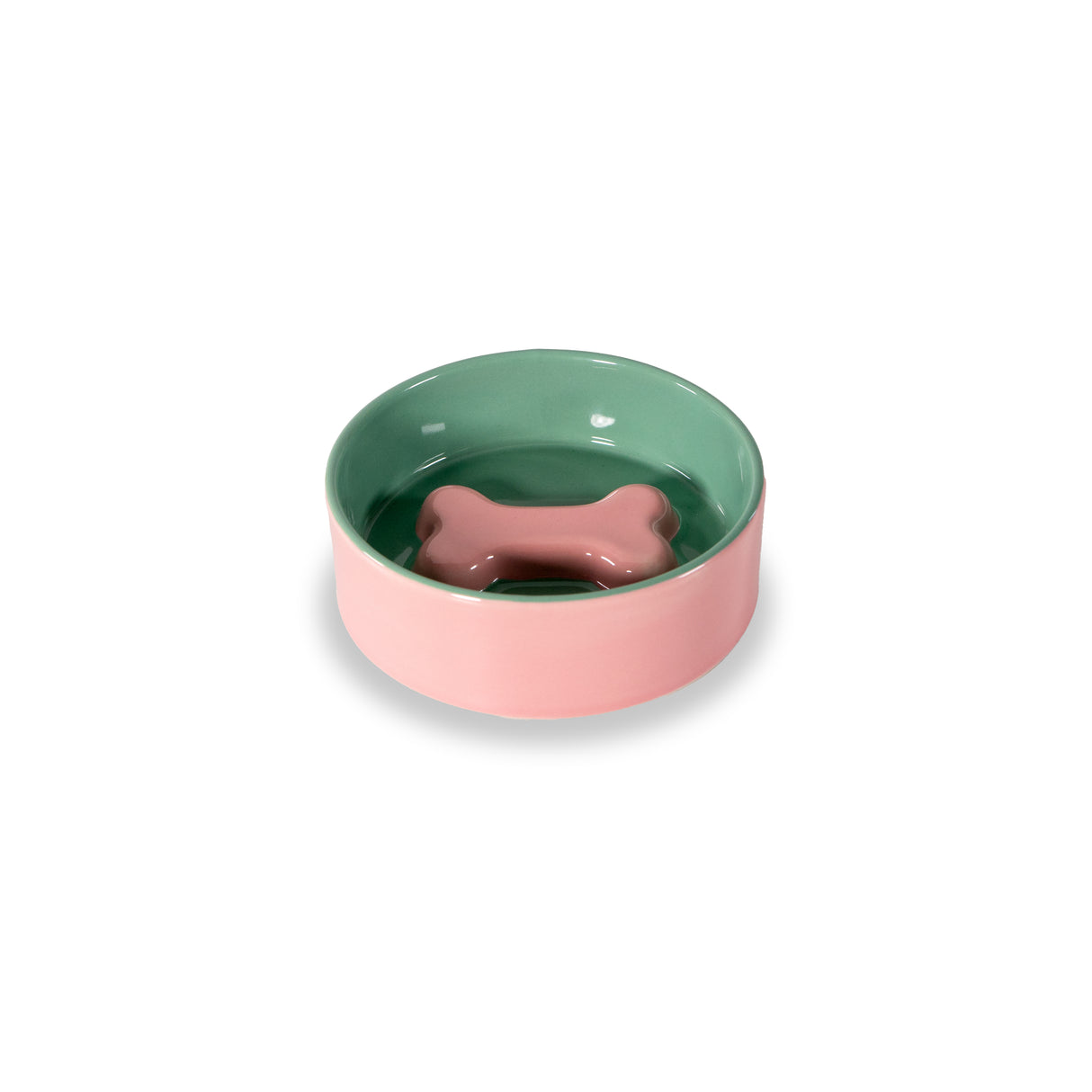 wd lifestyle wd lifestyle ciotola osso dog d 12 cm verde rosa ean 8055035683058