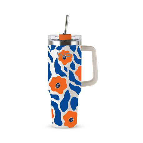 wd lifestyle wd lifestyle mug americana in acciaio inox 12 lt decoro fiori ean 8055035683904