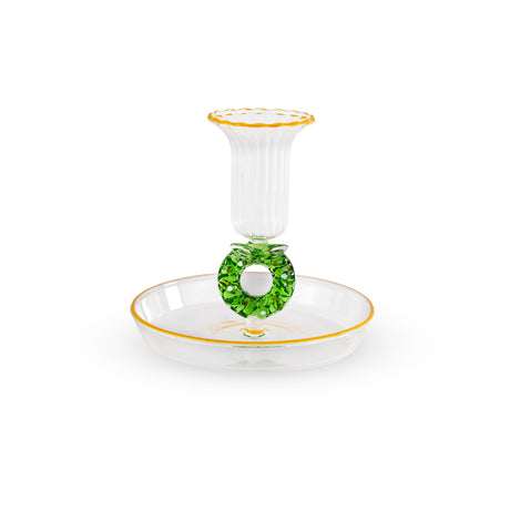 wd lifestyle wd lifestyle portacandele in vetro colorato decoro ghirlanda di natale ean 8055035681634