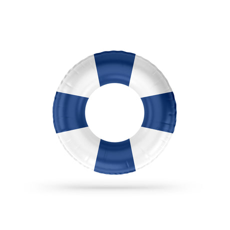 wd lifestyle wd lifestyle salvagente gonfiabile decorazione fasce bianche e blu
