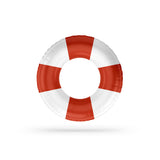 wd lifestyle wd lifestyle salvagente gonfiabile decorazione fasce bianche e rosso