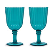 WD LifeStyle Set 2 Calici in Acrilico 460 Ml Turchese