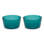WD LifeStyle Set 2 Coppette in Acrilico 490 Ml Turchese