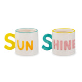 wd lifestyle wd lifestyle set 2 tazzine caffe in stoneware 100 ml decoro sun shine ean 8055035684970