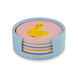 wd lifestyle wd lifestyle set 4 sottobicchieri d 10 cm con decori misti ean 8055035680262