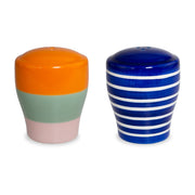 WD LifeStyle Set Sale e Pepe in Stoneware 6,5 x 6,5 x 8 Cm Blu Verde Arancione Rosa