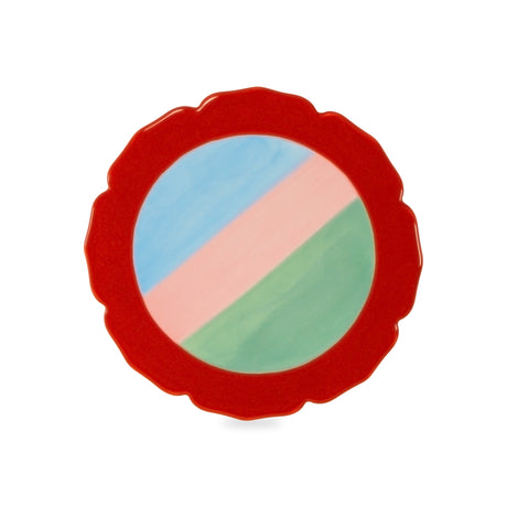 wd lifestyle wd lifestyle sottopentola in stoneware d 18 cm rosso ean 8055035684741