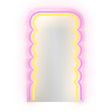 wd lifestyle wd lifestyle specchio decorativo con luci led 20 x 33 cm decoro onde ean 8053300577989