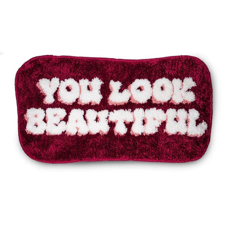 wd lifestyle wd lifestyle tappeto colorato e vivace decoro you look beautiful 65 x 36 cm bordeaux ean 8055035682815