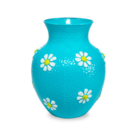 wd lifestyle wd lifestyle vaso in vetro con decorazioni esterne azzurro ean 8055035685915